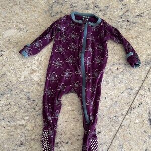 Kickee Pants 3-6 months Purple Kids One Piece with Atomic Pattern